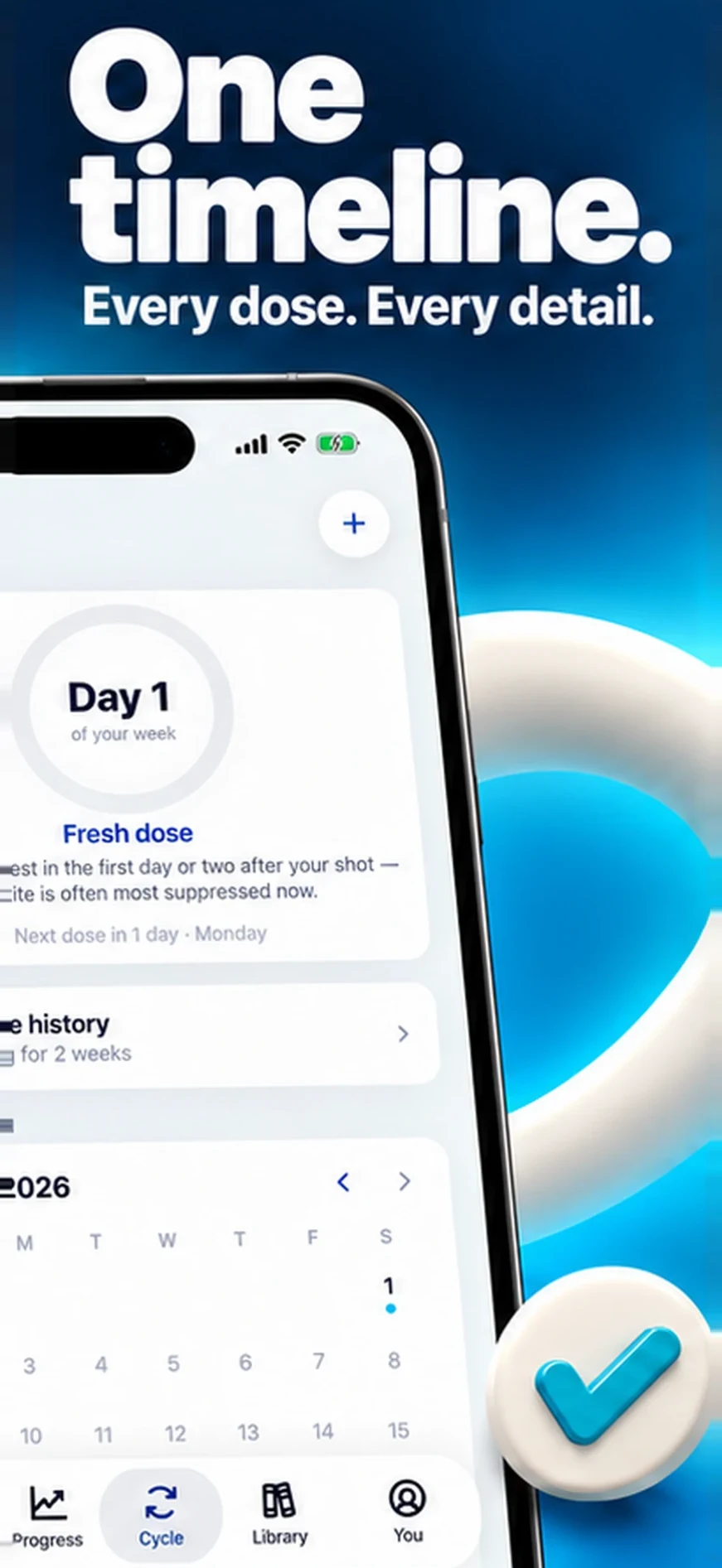 One timeline: every dose and every detail of your week